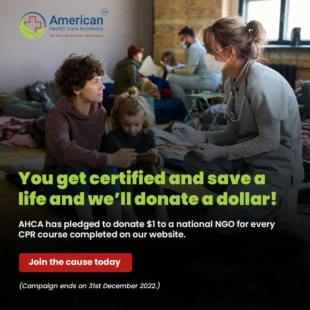 image for American HealthCare Academy donate $1 in December for every course sold